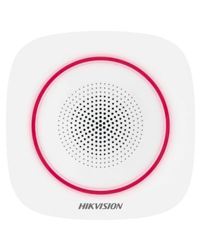 DS-PS1-II-WE(RU) Red Indicator. Оповещатель свето-звуковой радиоканальный. AX PRO Hikvision в Сочи
