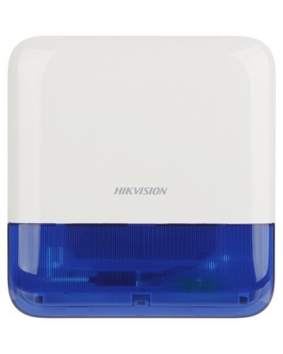 DS-PS1-E-WE Blue Indicator. Оповещатель свето-звуковой радиоканальный уличный. AX PRO Hikvision в Сочи