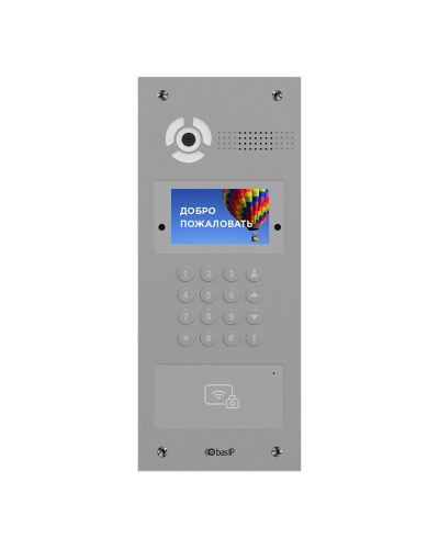 AA-07FBV SILVER. Вызывная панель IP-домофона. BAS-IP в Сочи