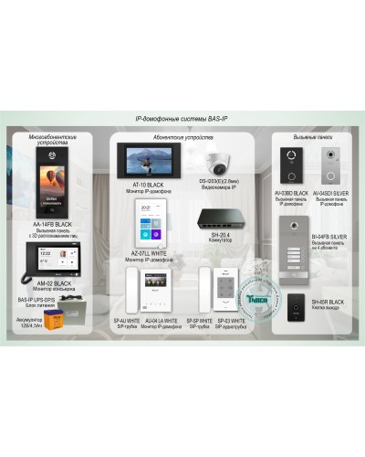 ДМФ-004. IP-домофонные системы BAS-IP. BAS-IP в Сочи