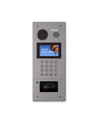 AA-07FB SILVER. Вызывная панель IP-домофона. BAS-IP в Сочи