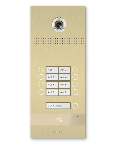 BI-08FB GOLD. Вызывная панель IP-домофона. BAS-IP в Сочи