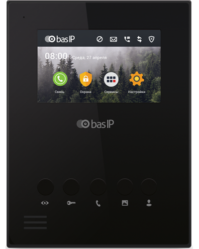 AU-04LA (AU-04L) BLACK. Монитор IP-домофона. BAS-IP в Сочи