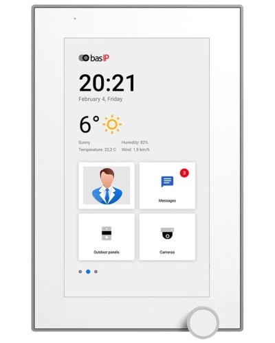 AZ-07L WHITE. Монитор IP-видеодомофона цветной. BAS-IP в Сочи