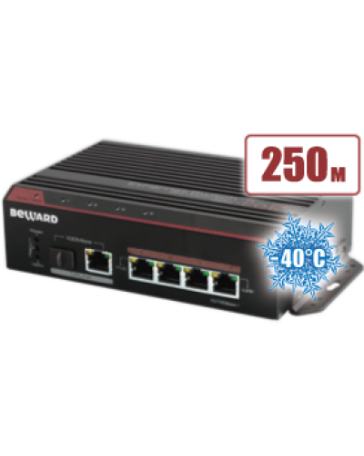 STP-411HP. Коммутатор 4-портовый. Beward в Сочи