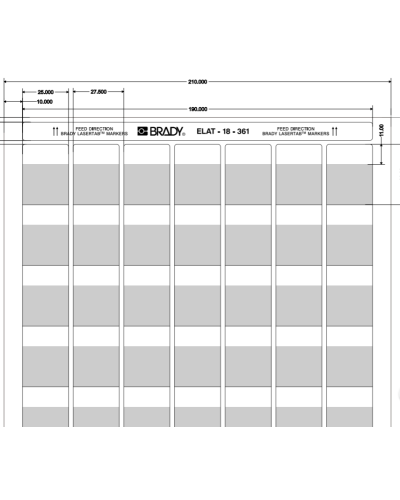ELAT-18-361-2.5 (уп. 2500 шт.): Этикетка в Сочи