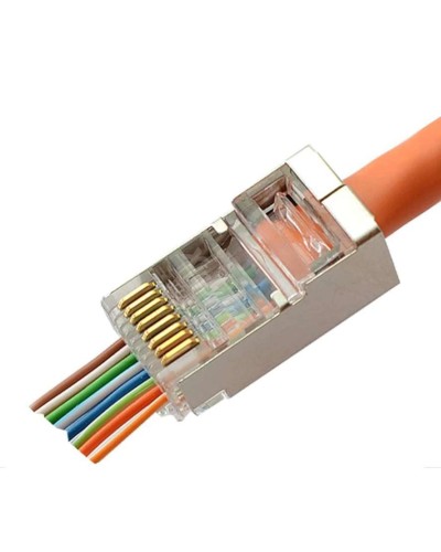 8P8C-SH-C6-FC (100 шт) (10797c). Разъем RJ-45. CABEUS в Сочи