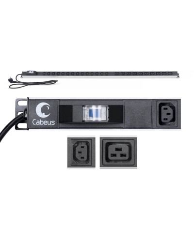 PDU-16-14C13-10C19-B-C14 (9553c). Блок розеток. CABEUS в Сочи