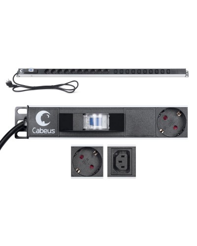 PDU-16-10S-10C13-B (9552c). Блок розеток. CABEUS в Сочи