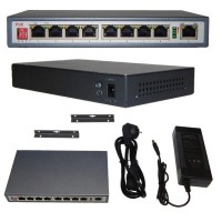 CO-SWP9C. Коммутатор 8-портовый  Gigabit Ethernet с PoE. ComOnyx