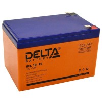 Delta GEL 12-15. Аккумулятор герметичный свинцово-кислотный. Delta