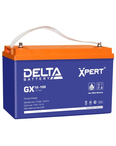 Delta GX 12-100. Аккумулятор герметичный свинцово-кислотный. Delta в Сочи