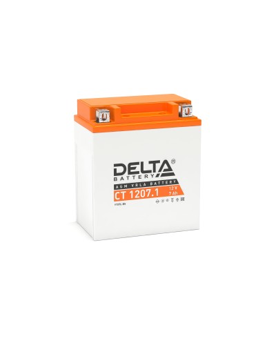 Delta CT 1207.1. Аккумулятор герметичный свинцово-кислотный стартерный. Delta в Сочи