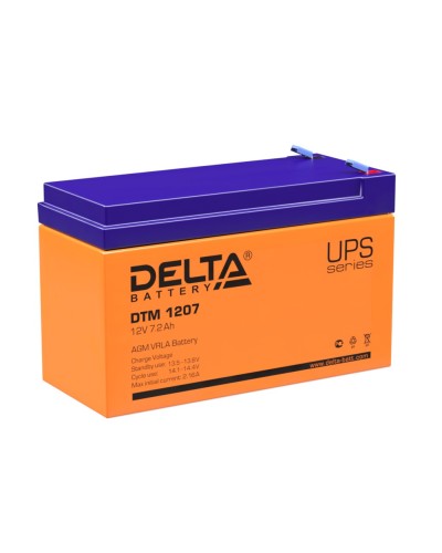 Delta DTM 1207. Аккумулятор герметичный свинцово-кислотный. Delta в Сочи