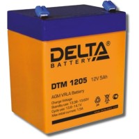 Delta DTM 1205. Аккумулятор герметичный свинцово-кислотный. Delta
