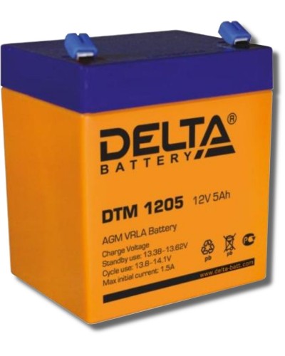 Delta DTM 1205. Аккумулятор герметичный свинцово-кислотный. Delta в Сочи