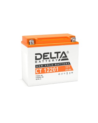 Delta CT 12201. Аккумулятор герметичный свинцово-кислотный стартерный. Delta в Сочи