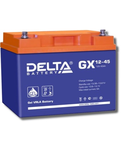 Delta GX 12-45. Аккумулятор герметичный свинцово-кислотный. Delta в Сочи