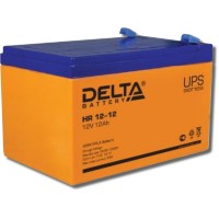 Delta HR 12-12. Аккумулятор герметичный свинцово-кислотный. Delta