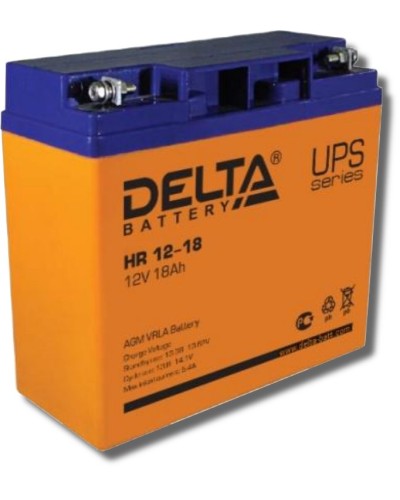 Delta HR 12-18. Аккумулятор герметичный свинцово-кислотный. Delta в Сочи
