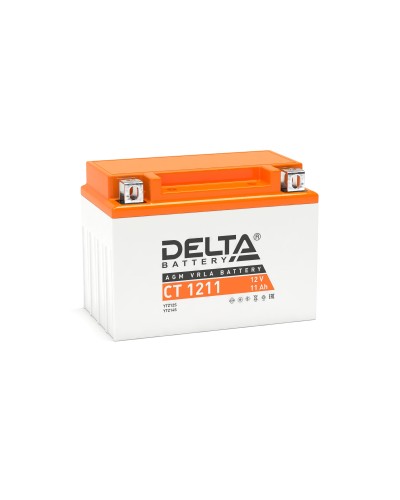 Delta CT 1211. Аккумулятор герметичный свинцово-кислотный стартерный. Delta в Сочи