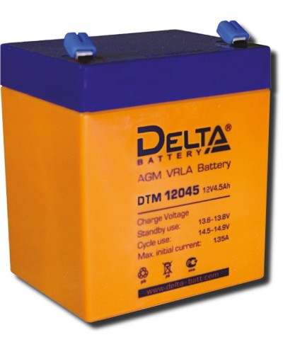 Delta DTM 12045. Аккумулятор герметичный свинцово-кислотный. Delta в Сочи