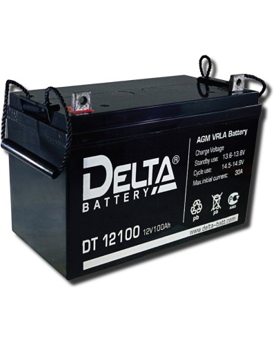 Delta DT 12100. Аккумулятор герметичный свинцово-кислотный. Delta в Сочи