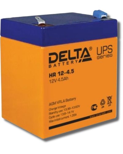 Delta HR 12-4.5. Аккумулятор герметичный свинцово-кислотный. Delta в Сочи