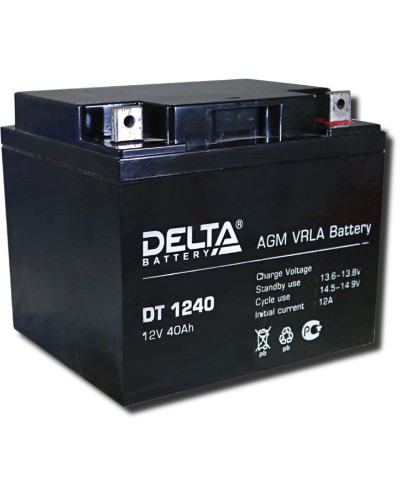 Delta DT 1240. Аккумулятор герметичный свинцово-кислотный. Delta в Сочи