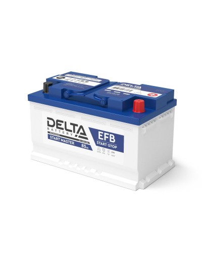 Delta START MASTER EFB 1285 (85 Ah). Аккумулятор автомобильный герметичный свинцово-кислотный. Delta в Сочи