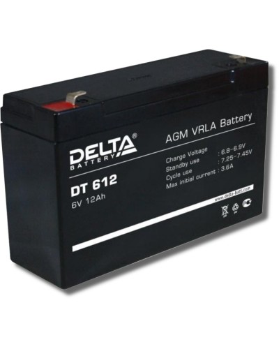 Delta DT 612. Аккумулятор герметичный свинцово-кислотный. Delta в Сочи