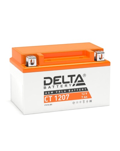 Delta CT 1207. Аккумулятор герметичный свинцово-кислотный стартерный. Delta в Сочи