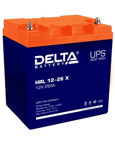 Delta HRL 12-26 X. Аккумулятор герметичный свинцово-кислотный. Delta в Сочи