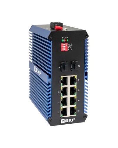TSX-U-2GX/SFP-8GTP. Промышленный неуправляемый коммутатор. EKF в Сочи
