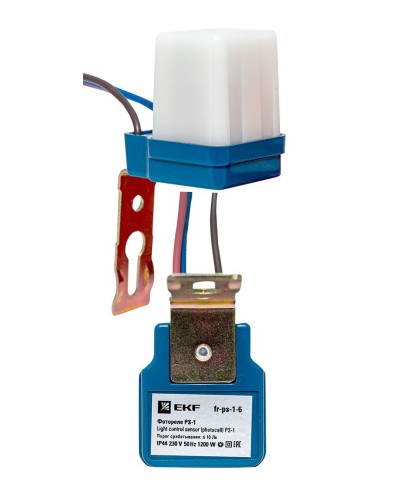 Фотореле PS-1 6А 1200Вт IP44 (fr-ps-1-6). Фотореле. EKF в Сочи