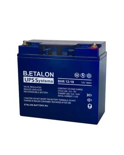 B.ETALON BHR 12-18. Аккумулятор герметичный свинцово-кислотный. ETALON в Сочи