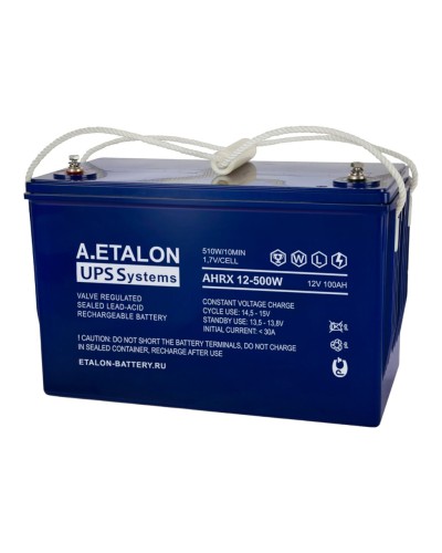A.ETALON AHRX 12-500W (100). Аккумулятор герметичный свинцово-кислотный. ETALON в Сочи