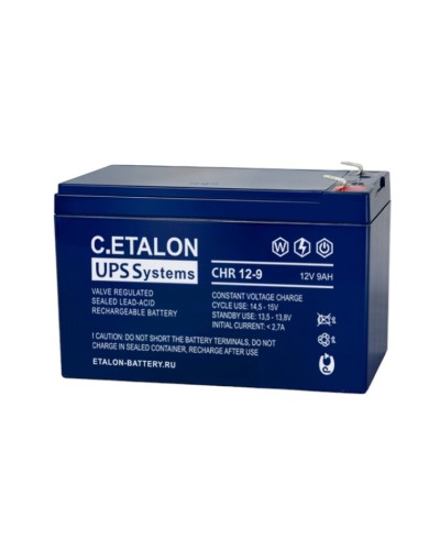 C.ETALON CHR 12-9. Аккумулятор герметичный свинцово-кислотный. ETALON в Сочи