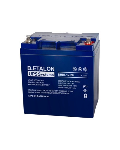 B.ETALON BHRL 12-28. Аккумулятор герметичный свинцово-кислотный. ETALON в Сочи
