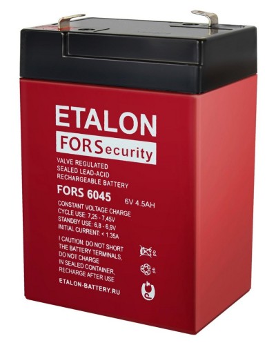 ETALON FORS 6045. Аккумулятор герметичный свинцово-кислотный. ETALON в Сочи