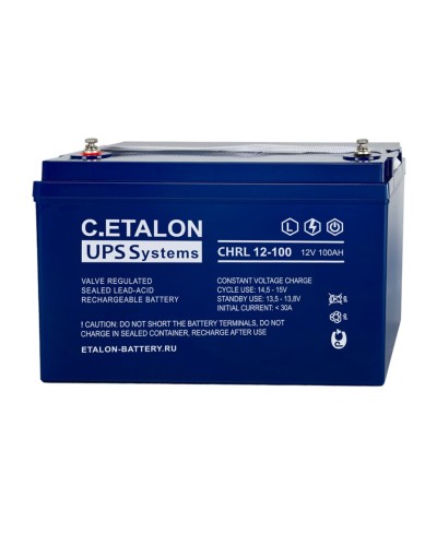 C.ETALON CHRL 12-100. Аккумулятор герметичный свинцово-кислотный. ETALON в Сочи