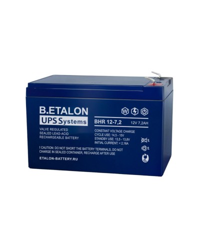 B.ETALON BHR 12-7,2. Аккумулятор герметичный свинцово-кислотный. ETALON в Сочи