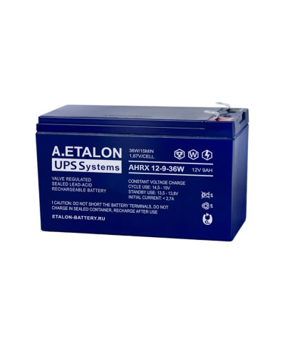A.ETALON AHRX 12-9-36W. Аккумулятор герметичный свинцово-кислотный. ETALON в Сочи