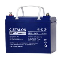 C.ETALON CHRL 12-33. Аккумулятор герметичный свинцово-кислотный. ETALON