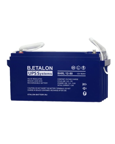 B.ETALON BHRL 12-80. Аккумулятор герметичный свинцово-кислотный. ETALON в Сочи