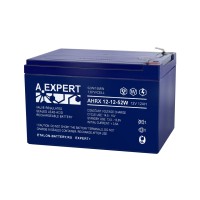 A.EXPERT AHRX 12-12-52W. Аккумулятор герметичный свинцово-кислотный. EXPERT