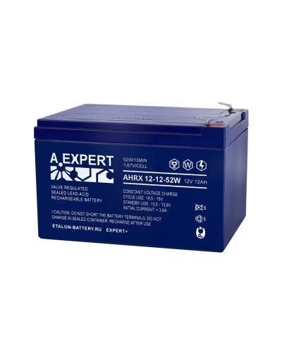 A.EXPERT AHRX 12-12-52W. Аккумулятор герметичный свинцово-кислотный. EXPERT в Сочи