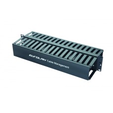 25B-2U-12BL. Кабельный органайзер. Eurolan