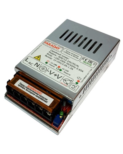 36W/12-24V/95AL. Импульсный блок питания. FARADAY в Сочи
