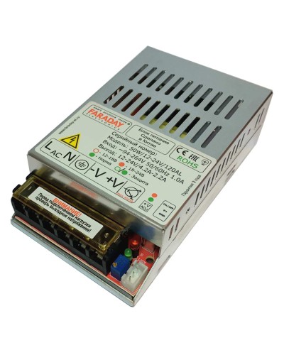 50W/12-24V/120AL. Импульсный блок питания. FARADAY в Сочи
